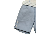 La Stupenderia Completo 2 Pezzi Camicia-Bermuda Bicolore Bianco/Azzurro per Neonato CCCT71X BIANCO/AZZURRO LA STUPENDERIA 