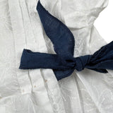 La Stupenderia Completo 2 Pezzi Camicia-Coulotte Bicolore per Neonata TBCT52X BIANCO/BLU LA STUPENDERIA 