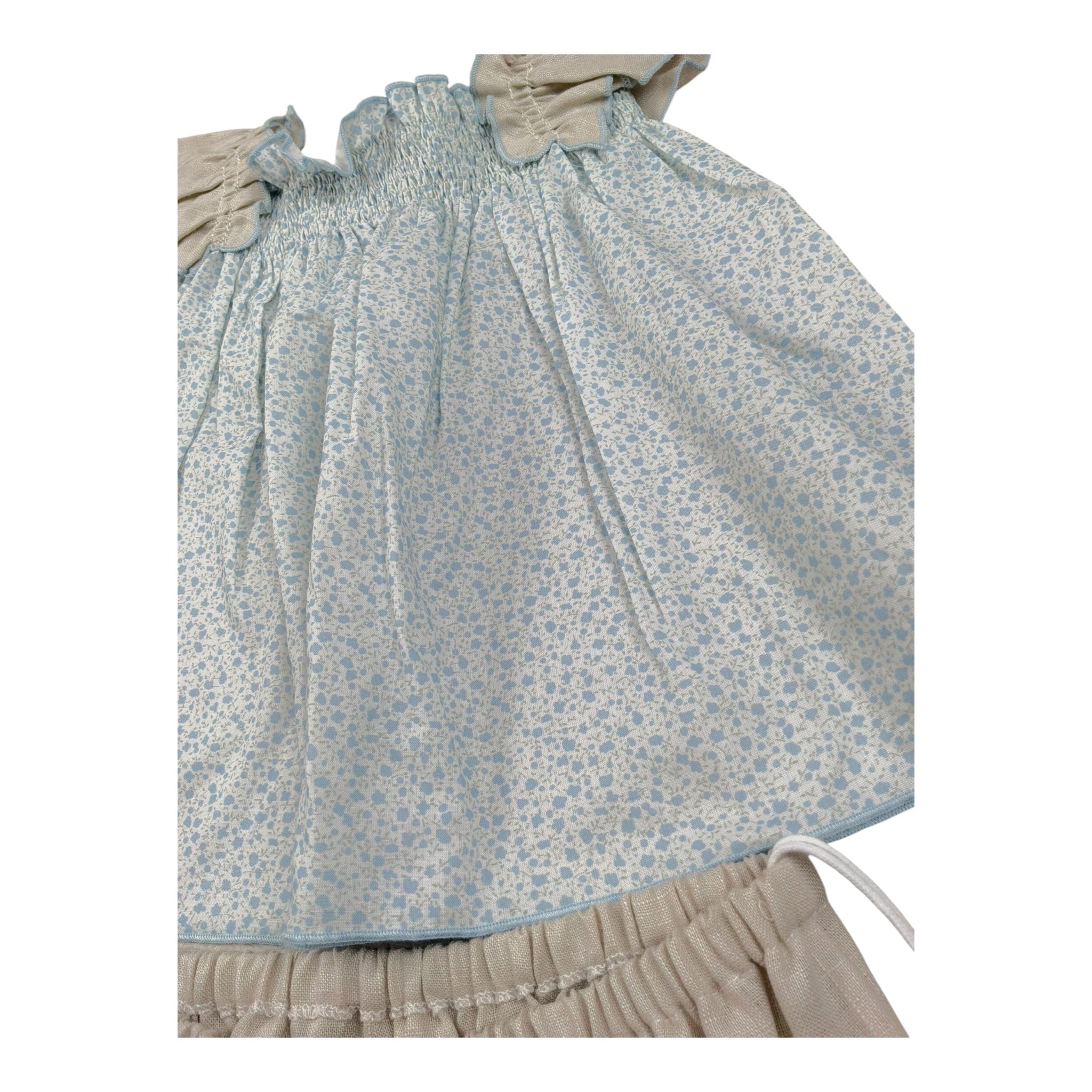 La Stupenderia Completo 2 Pezzi Camicia-Coulotte  per Neonata TBCT56 BIANCO LA STUPENDERIA 