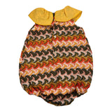La Stupenderia Pagliaccetto Multicolor con Colletto per Neonata TBPG50000 ARANCIONE LA STUPENDERIA 