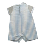 La Stupenderia Pagliaccetto Tricolore con Fantasia A Righe per Neonato TBPG59 BEIGE LA STUPENDERIA 