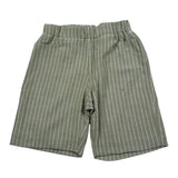 La Stupenderia Bermuda Tinta Unita con Elastico In Vita per Bambino TCBR73X VERDE LA STUPENDERIA 