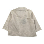 La Stupenderia Camicia tinta unita con Collo Coreano Beige per Bambino TCCM73J BEIGE LA STUPENDERIA 