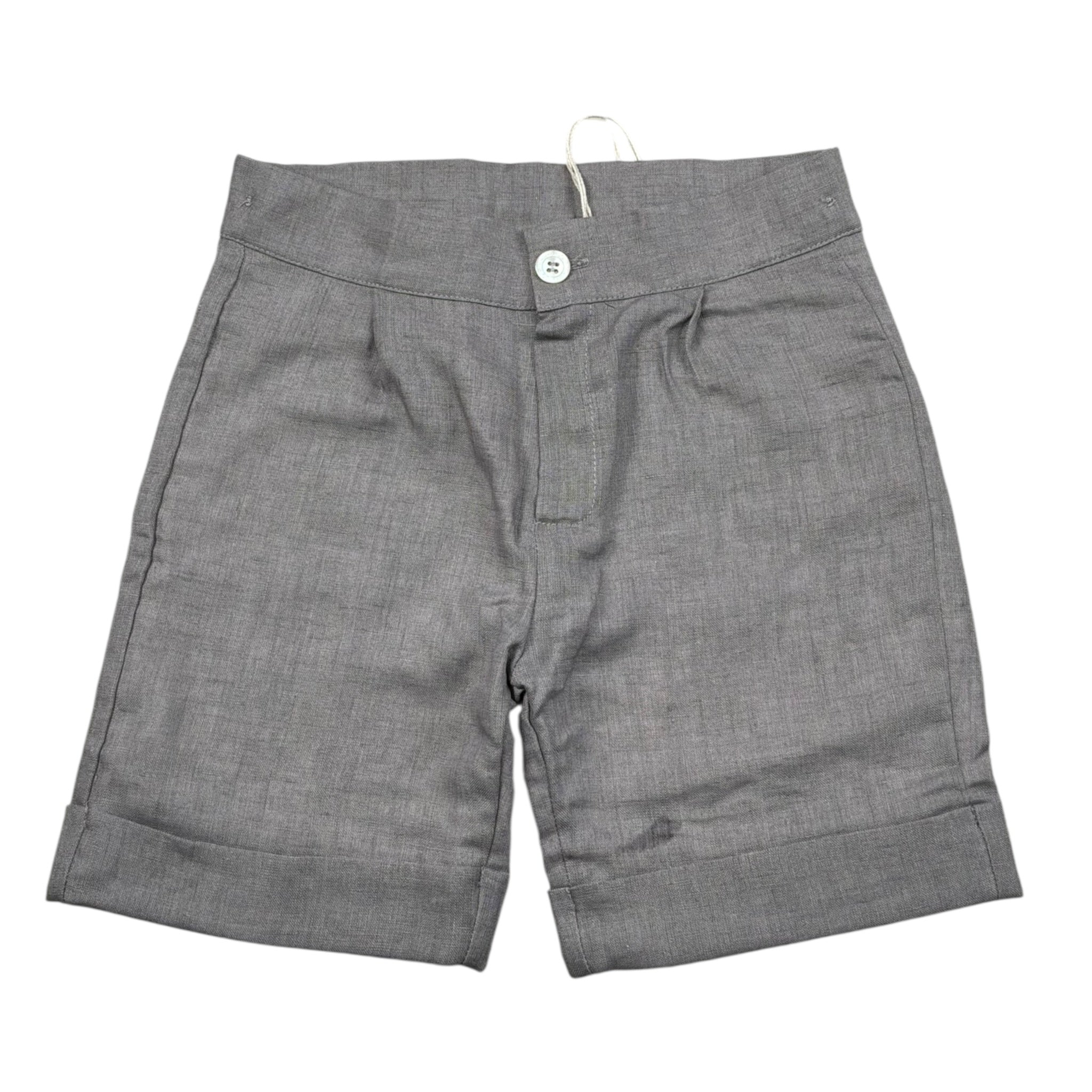 La Stupenderia Bermuda tinta unita con Elastico In Vita Grigio per Bambino TJBR71 GRIGIO LA STUPENDERIA 