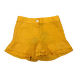 La Stupenderia Short Tinta Unita con Fantasia A Righe per Bambina TJBR72X GIALLO LA STUPENDERIA 