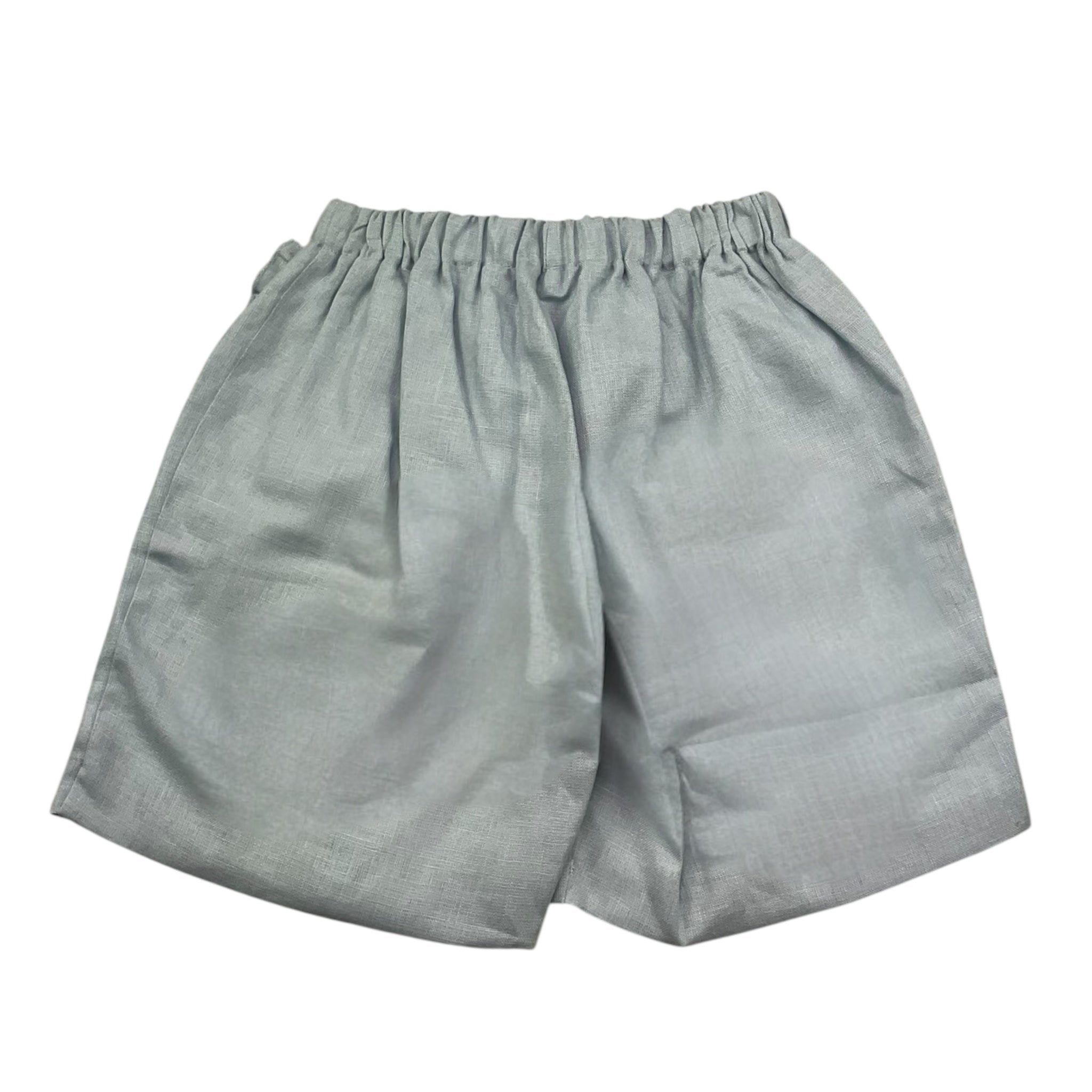 La Stupenderia Short Tinta Unita con Elastico In Vita per Bambina TJBR74 AZZURRO LA STUPENDERIA 