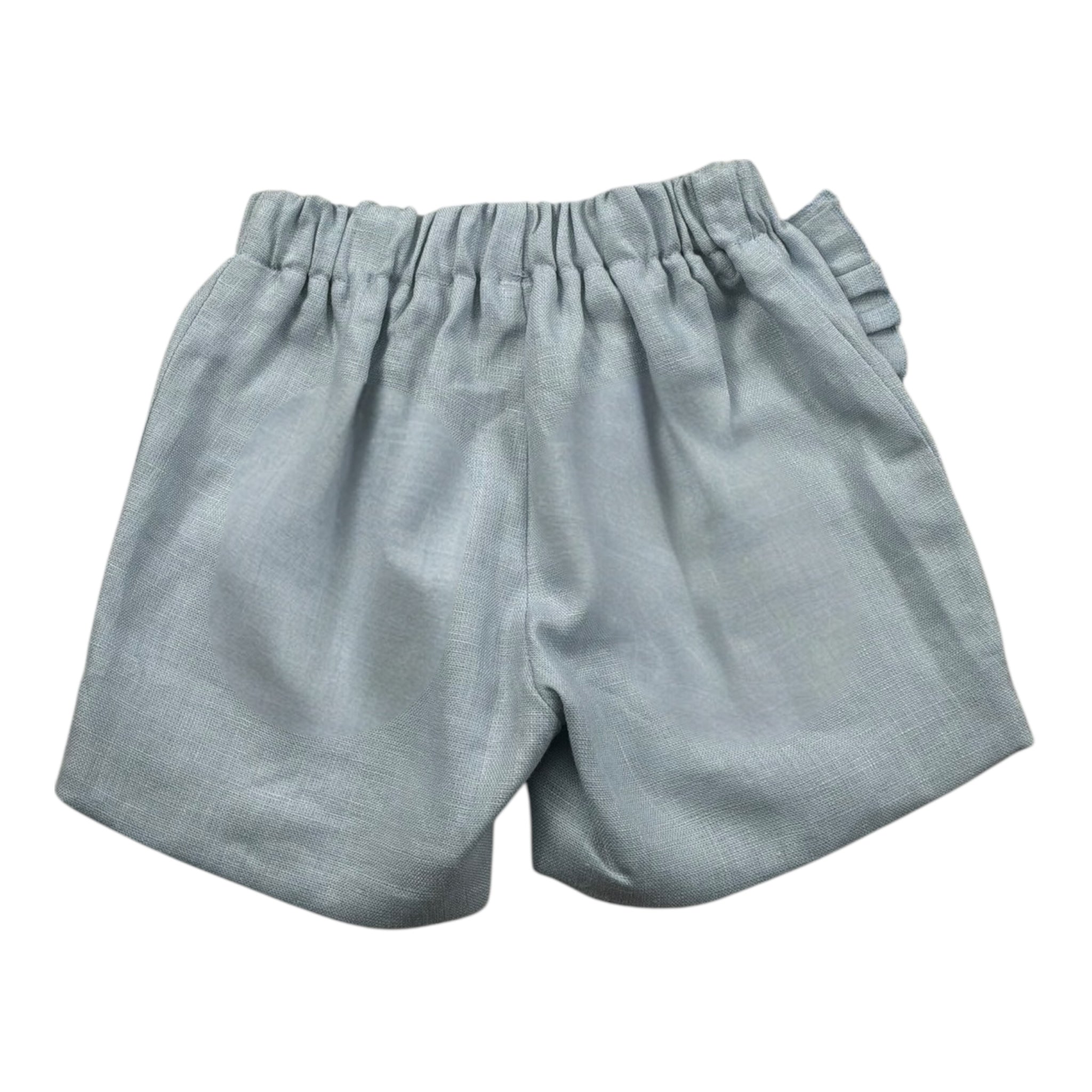 La Stupenderia Short Tinta Unita con Elastico In Vita per Neonata TJBR74X AZZURRO LA STUPENDERIA 