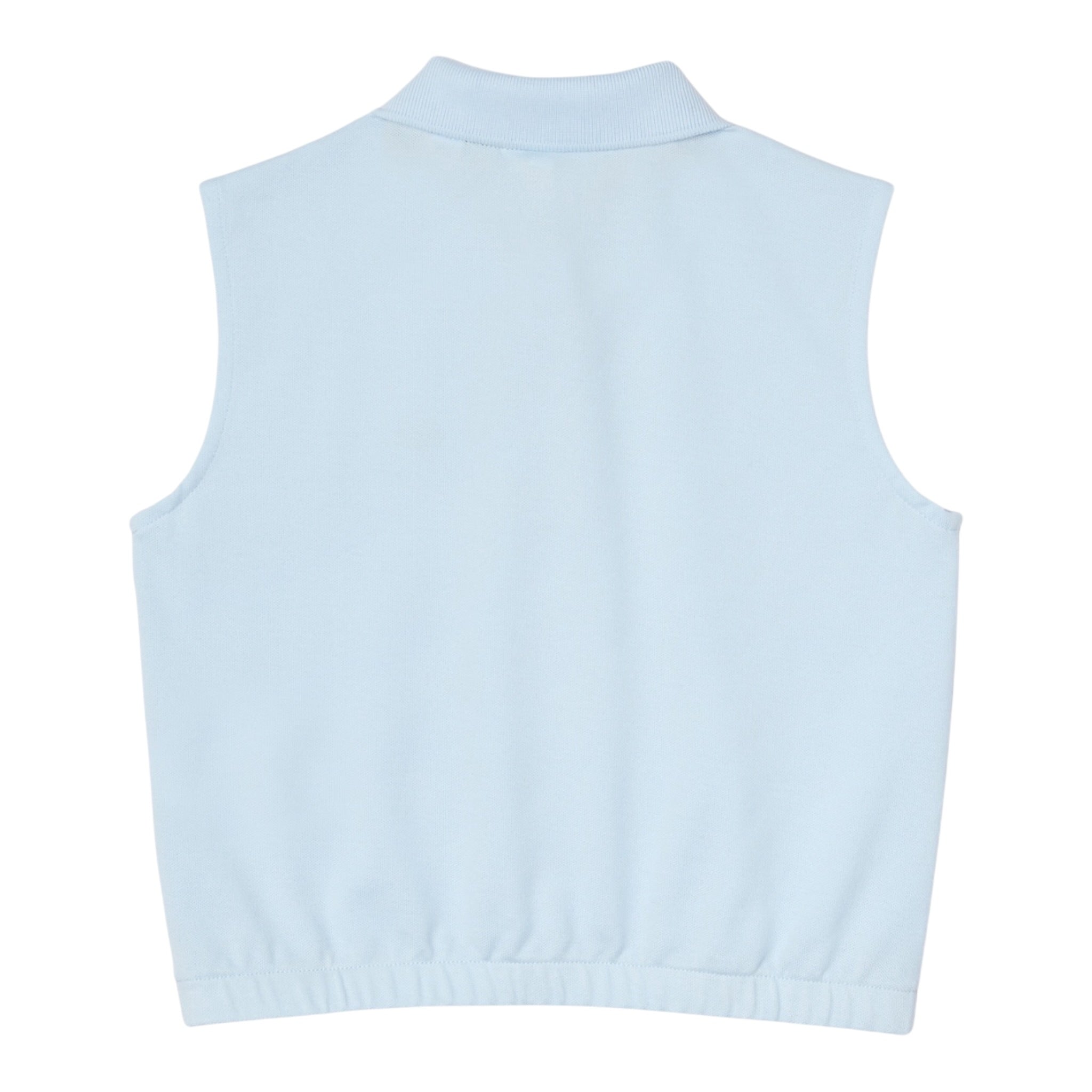 Lacoste Polo Giromanica Tinta Unita per Bambina PJ5262 AZZURRO LACOSTE 