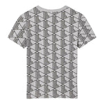 Lacoste T-Shirt Girocollo Tinta Unita con Fantasia per Bambino TJ8411 GRIGIO LACOSTE 