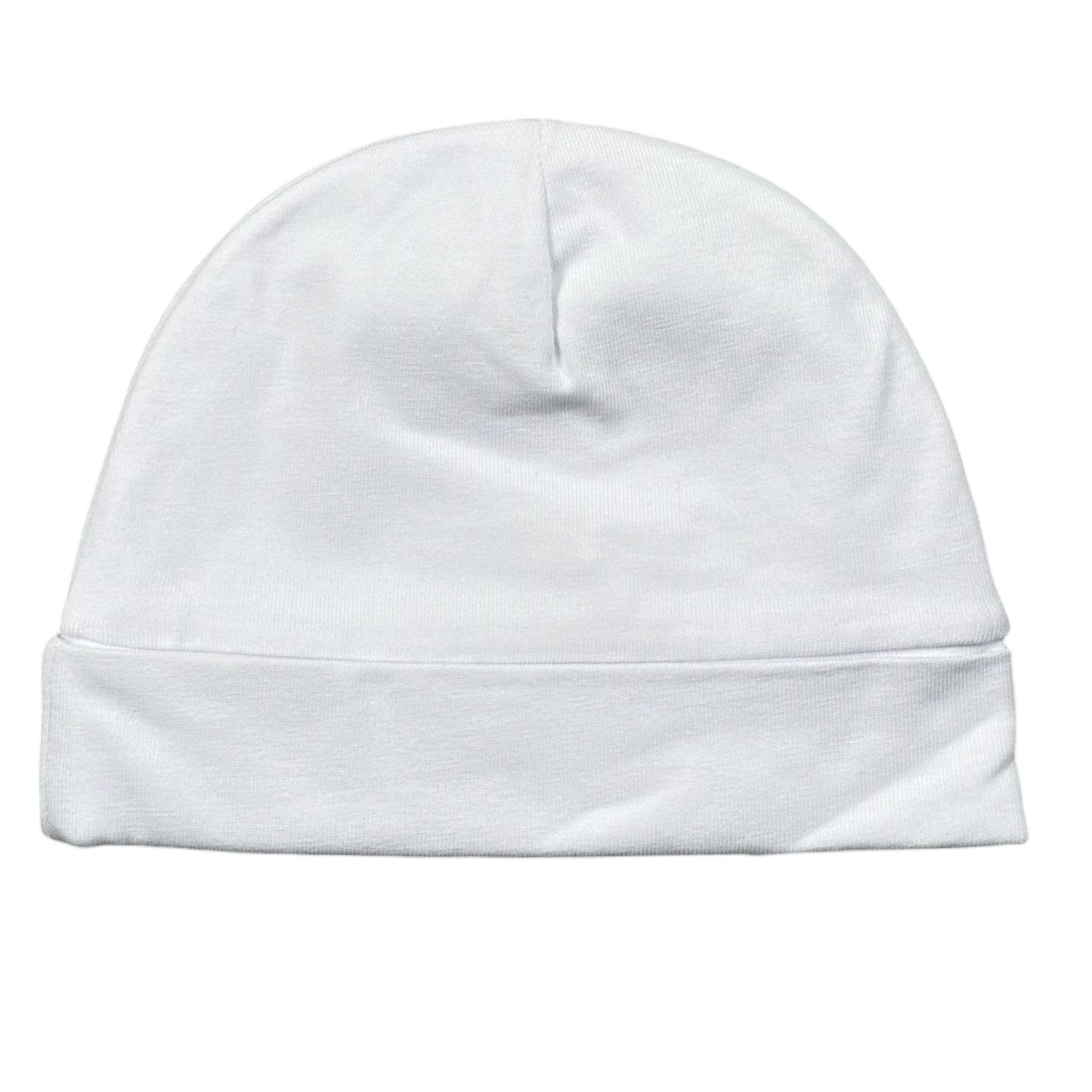 Lalalu' Cappello tinta unita con Ricami Bianco per Neonata CAL7G BIANCO LALALU' 
