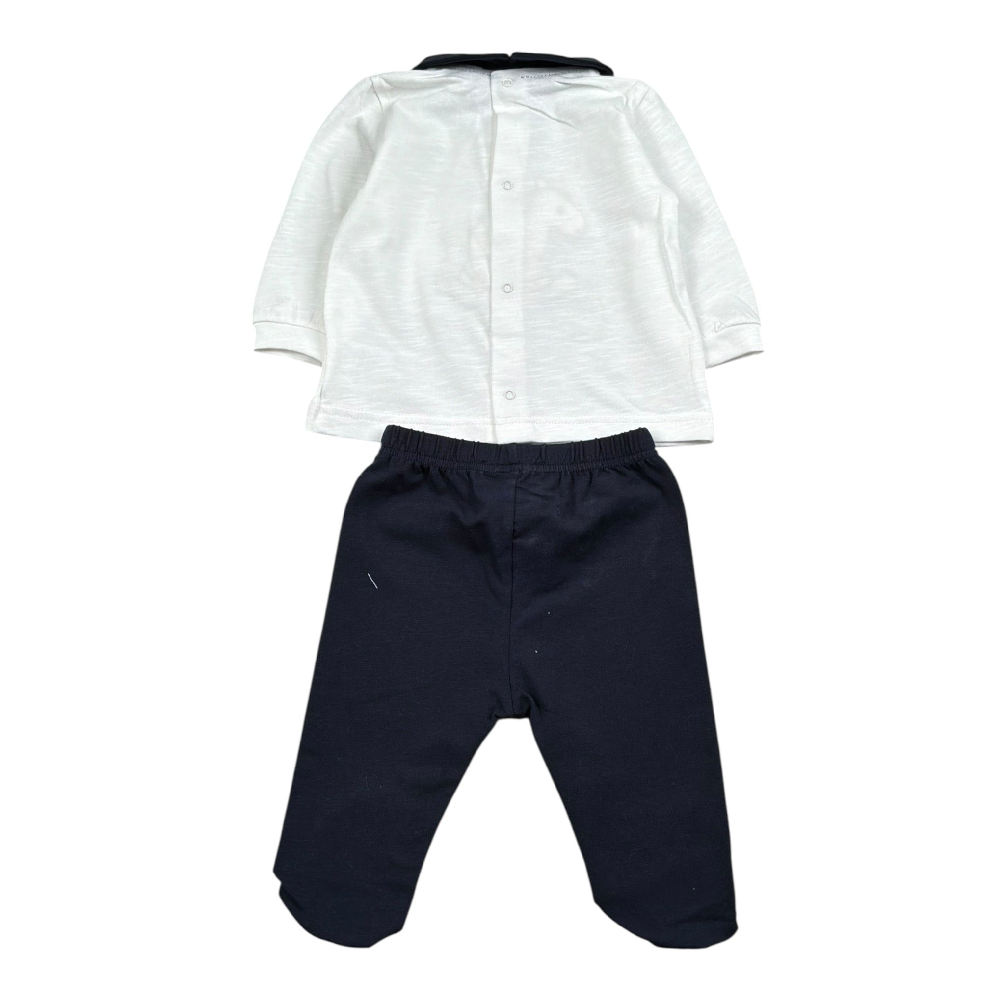 Lalalu' Completo 2 Pezzi Shirt-Ghettina Bianco per Neonato CPL6P BIANCO LALALU' 