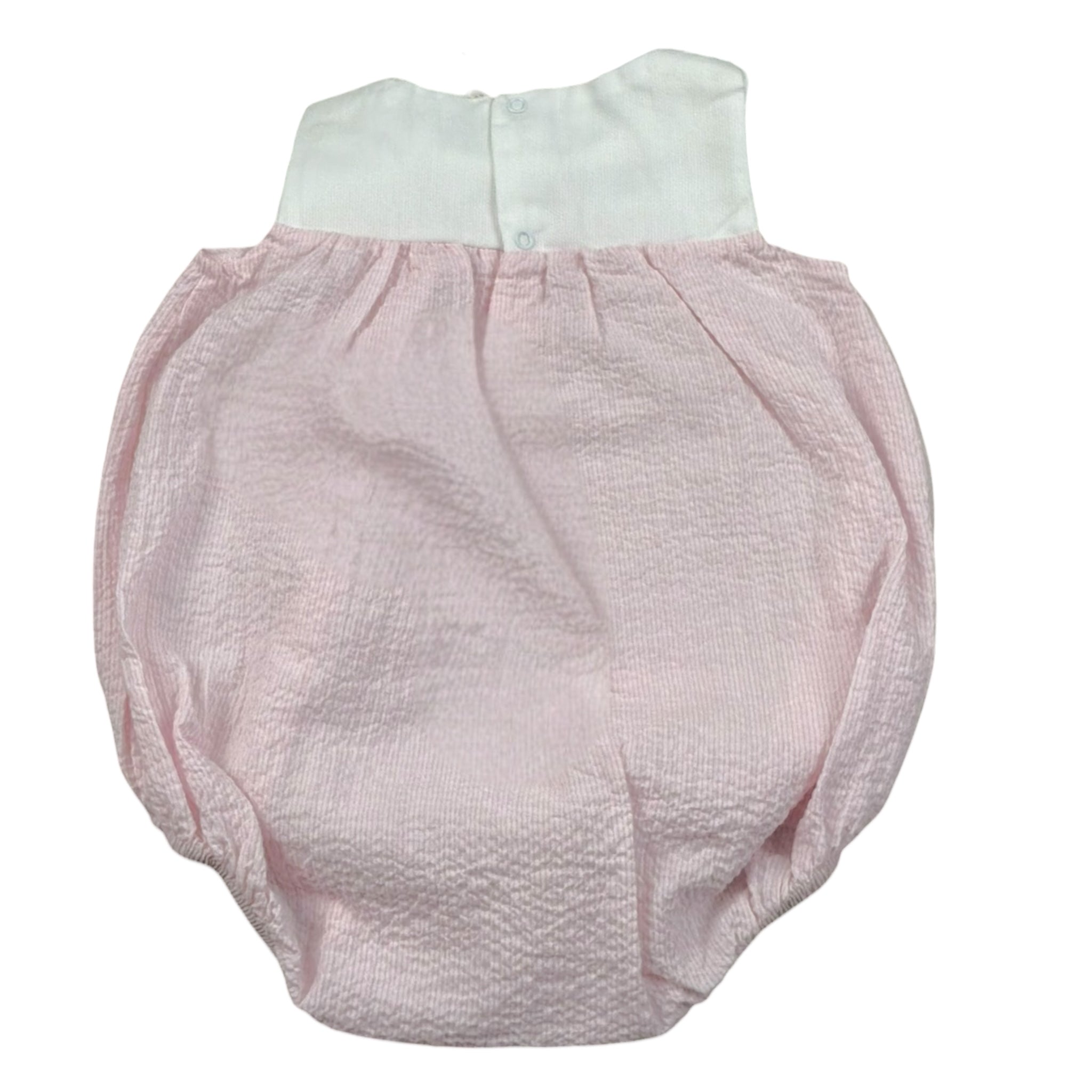 Lalalu' Pagliaccetto Bicolore Giromanica per Neonata PAL010P BIANCO/ROSA LALALU' 
