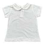 Lalalu' T-Shirt tinta unita con Colletto Bianco per Neonata TSL11P BIANCO LALALU' 