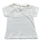 Lalalu' T-Shirt tinta unita con Colletto Bianco per Neonata TSL11P BIANCO LALALU' 
