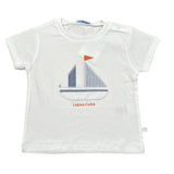 Laranjinha T-Shirt Girocollo Tinta Unita con Stampa per Neonato 92907V5840A61 BIANCO LARANJINHA 