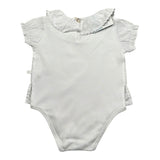 Laranjinha Body Tinta Unita con Colletto per Neonata 92951V5831R66 BIANCO LARANJINHA 