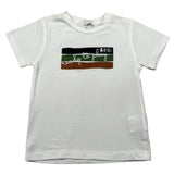 Le Bebe T-Shirt Girocollo Tinta Unita con Stampe per Bambino LBB5011J BIANCO LE BEBE 