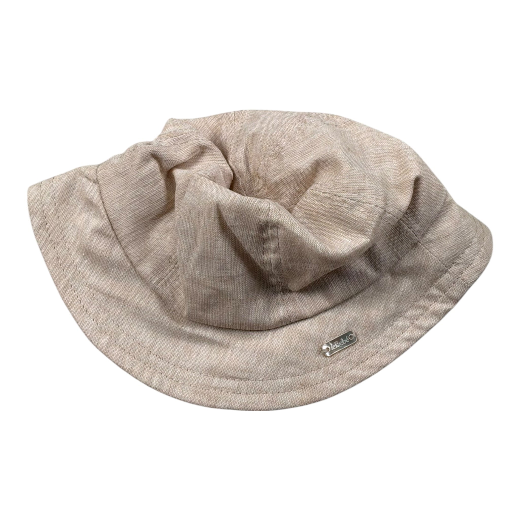 Le Bebe Cappello Tinta Unita per Neonato LBB5025 BEIGE LE BEBE 