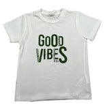 Le Bebe T-Shirt Girocollo Tinta Unita con Stampa per Bambino LBB5028 BIANCO LE BEBE 