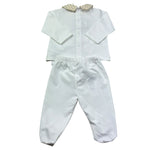 Le Bebe Completo 2 Pezzi Shirt-Ghettina per Neonato LBB5278 BIANCO LE BEBE 