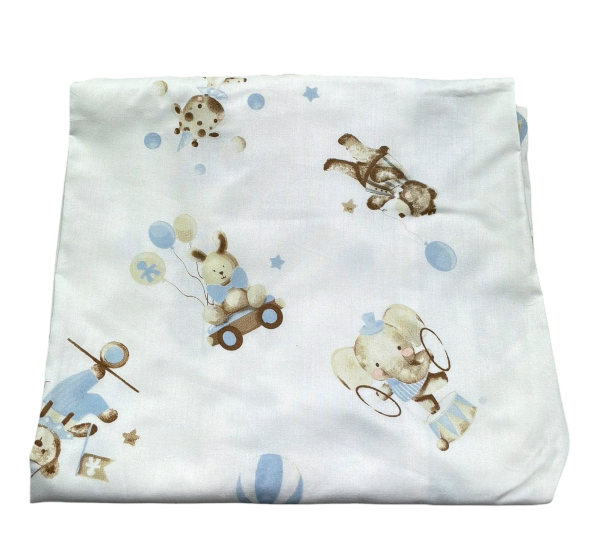 Le Bebe' Coperta Tinta Unita con Stampe per Neonato LBB5290 BIANCO LE BEBE' 