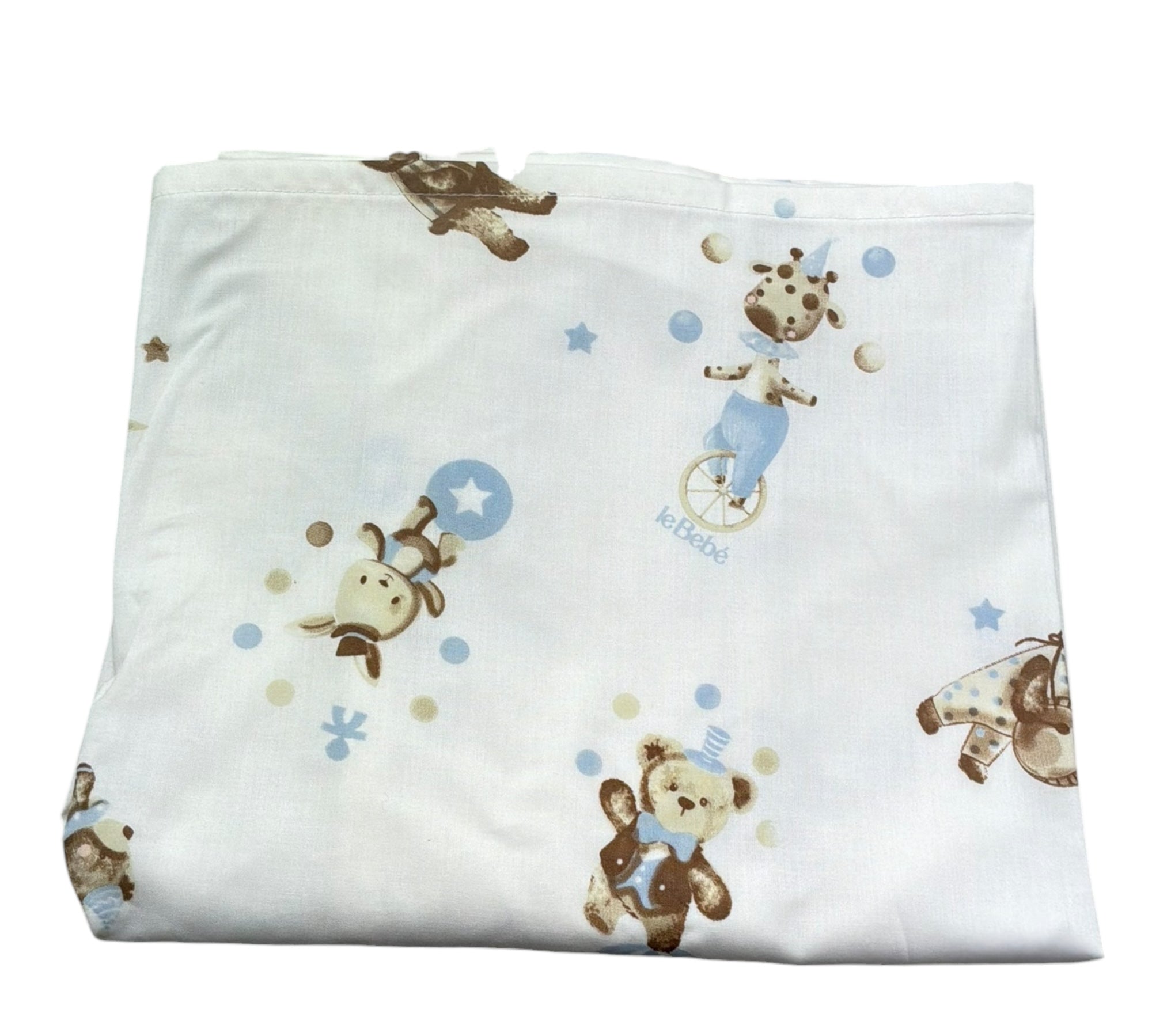 Le Bebe' Coperta Tinta Unita con Stampe per Neonato LBB5290 BIANCO LE BEBE' 