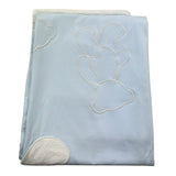 Le Bebe Coperta Bicolore Tinta Unita con Orso per Neonato LBB5293 AZZURRO LE BEBE 