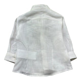 Le Bebe Camicia Manica Lunga Tinta Unita Collo Coreano per Neonato LBB5322 BIANCO LE BEBE 