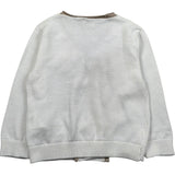 Le Bebe Cardigan Tinta Unita con Profili In Contrasto per Neonato LBB5324 BIANCO LE BEBE 