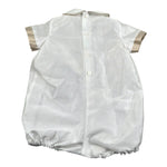 Le Bebe Pagliaccetto Mezza Manica Tinta Unita per Neonato LBB5327 BIANCO LE BEBE 