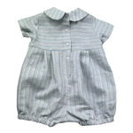 Le Bebe Pagliaccetto Mezza Manica Fantasia A Righe per Neonato LBB5333 AZZURRO LE BEBE 
