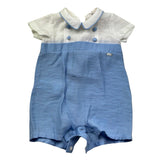 Le Bebe Pagliaccetto Mezza Manica Bicolore per Neonato LBB5380 BIANCO/AZZURRO LE BEBE 
