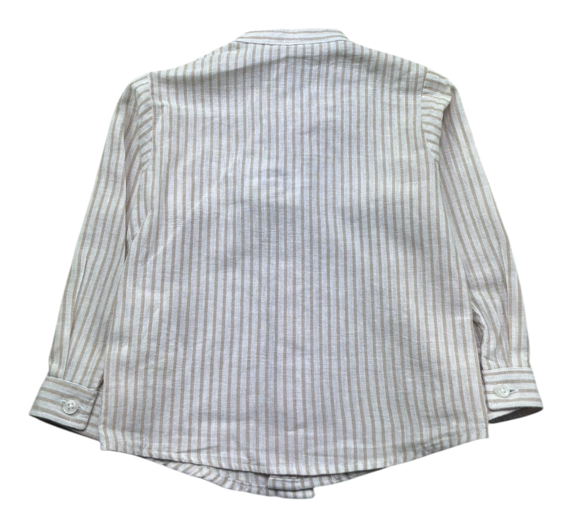 Le Bebe Camicia Manica Lunga Fantasia Righe per Neonato LBB5400 PANNA LE BEBE 