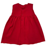 Le Bebe Abito Giromanica Tinta Unita con Fiocco per Bambina LBG0916J ROSSO LE BEBE 