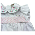Le Bebe Pagliaccetto Mezza Manica Tinta Unita per Neonata LBG6225 BIANCO LE BEBE 