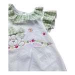 Le Bebe Pagliaccetto Mezza Manica Tinta Unita per Neonata LBG6232 BIANCO LE BEBE 