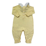 Le Bebe Tutina Manica Lunga Tinta Unita con Trafori per Neonata LBG6247 GIALLO LE BEBE 