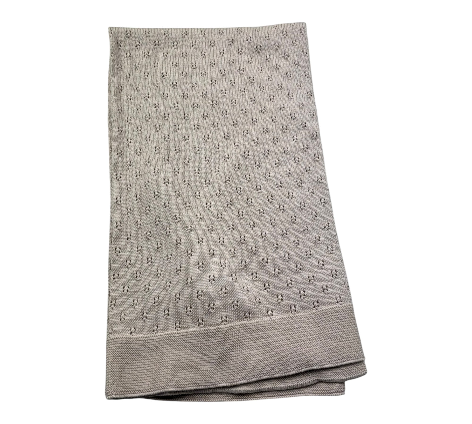 Le Bebe Coperta Tinta Unita Trafori per Neonato LBG6266 BEIGE LE BEBE 