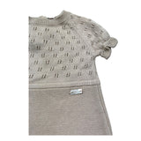 Le Bebe Pagliaccetto Mezza Manica Tinta Unita per Neonata LBG6268 BEIGE LE BEBE 