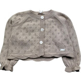 Le Bebe Coprispalle Tinta Unita con Traforato per Neonata LBG6269 BEIGE LE BEBE 