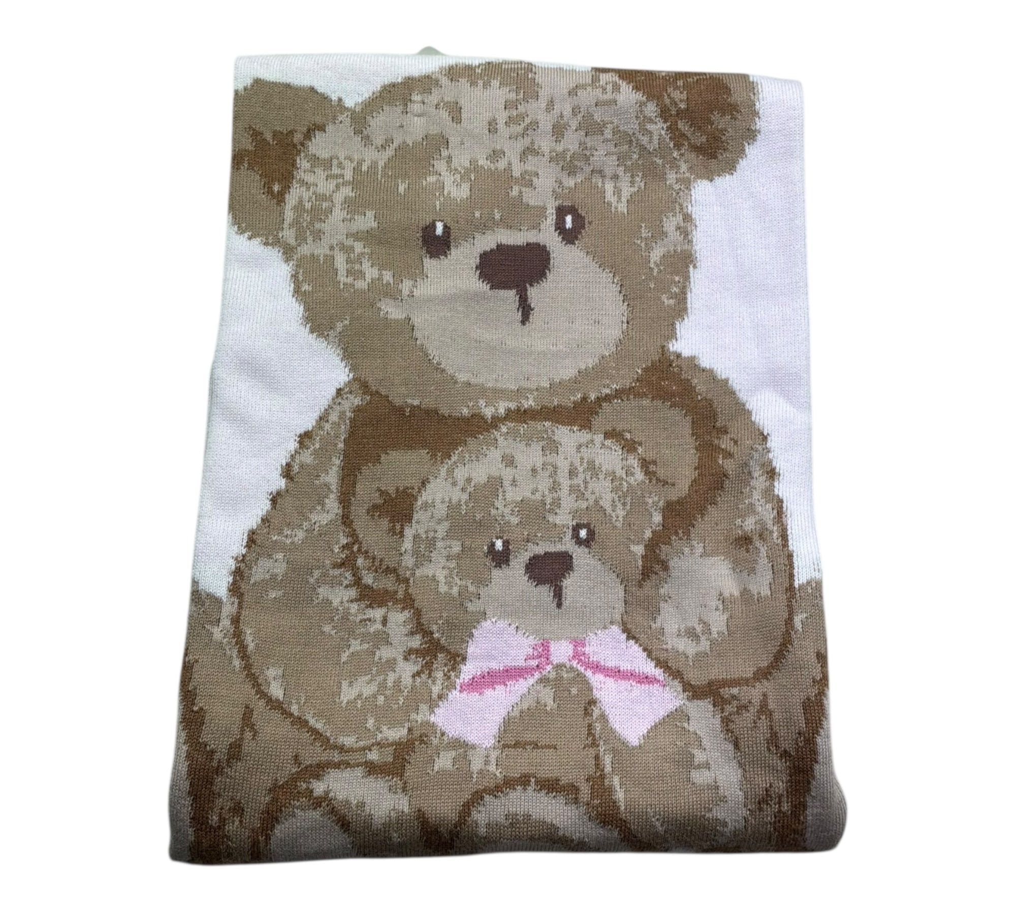 Le Bebe Copert A Tinta Unita con Ricamo per Neonata LBG6314 BIANCO LE BEBE 