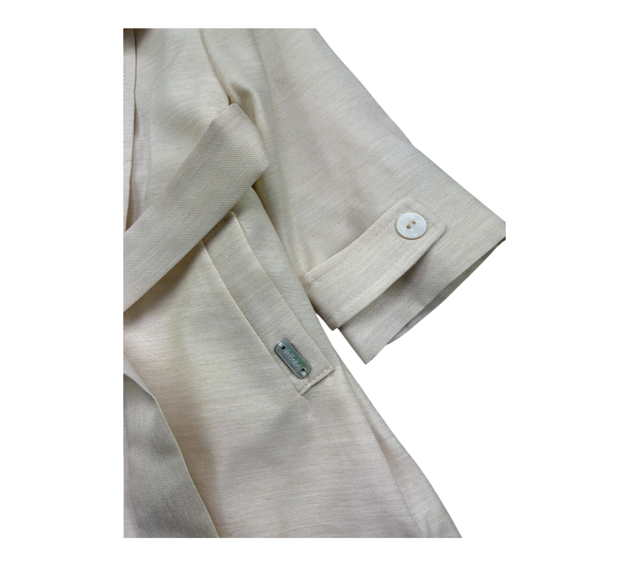 Le Bebe Cappotto Tinta Unita Doppiopetto per Neonata LBG6329 BEIGE LE BEBE 
