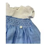 Le Bebe Abito Mezza Manica Bicolore per Neonata LBG6372 BIANCO/AZZURRO LE BEBE 