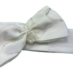 Le Bebe Fascia Capelli Tinta Unita per Neonata LBG6410 BIANCO LE BEBE 