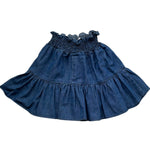 Le Bebe Gonna Tinta Unita con Elastico In Vita per Neonata LBG6421 BLU LE BEBE 
