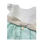 Le Bebe Abito Mezza Manica Bicolore per Neonata LBG6432 VERDE ACQUA LE BEBE 