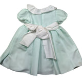 Le Bebe Abito Mezza Manica Tinta Unita  per Neonata LBG6436 VERDE ACQUA LE BEBE 
