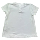 Le Bebe T-Shirt Girocollo Tinta Unita con Stampa per Neonata LBG6440 BIANCO LE BEBE 