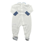 Le Bebe' Tutina Tinta Unita con Stampa per Neonato LBB1640 BIANCO LE BEBE' 
