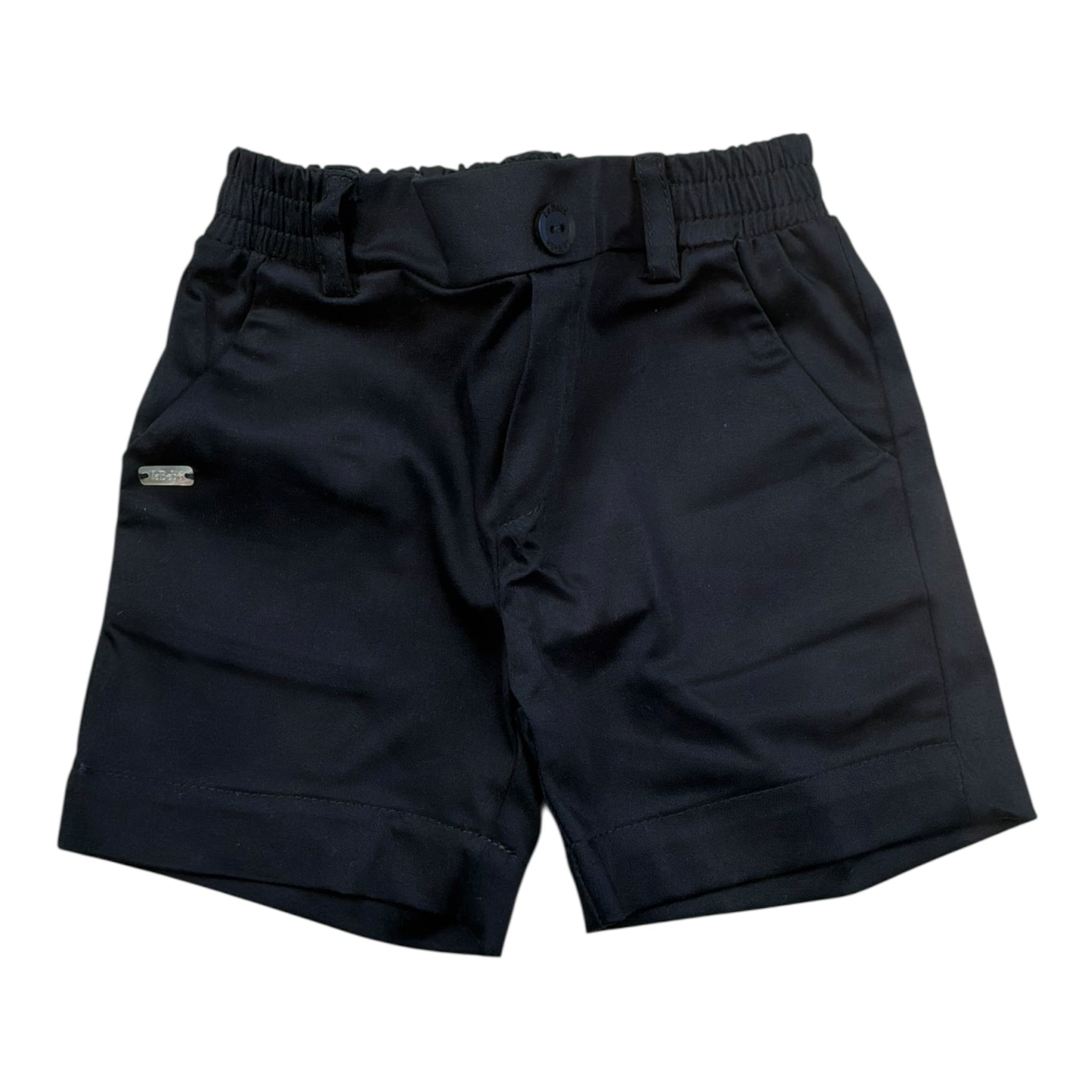 Le Bebe' Bermuda tinta unita con Elastico In Vita Blu per Neonato LBB3692 BLU LE BEBE' 